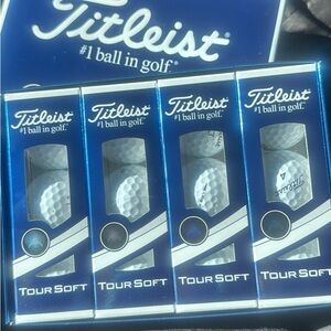 Titleist Tour Soft Golf Balls - Blue Packaging, White Balls
